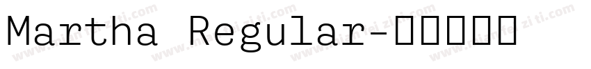 Martha Regular字体转换